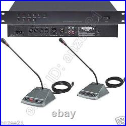 25 Desktop Wired Conference Meeting Microphone System 1 Chairman 24 Delegate Mic