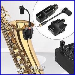 2.4G Wireless Instrument Microphone Mic System for Saxophone Trumpet Orchestra