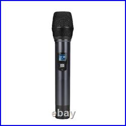 2 Handheld Wireless Microphone System True Diversity 200 Audio 2100 Channel UHF