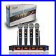 4 Channel UHF Handheld Wireless Microphone System 4CH Frequency Stage Microphone