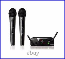 AKG WMS 40 MINI2 Dual Vocal Handheld Microphone Wireless Mic System US25 A/C