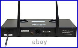 Audio 2000S AWM6113 Dual Channel Rechargeable VHF Wireless Microphone System