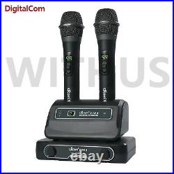 D'COM eve3 Professional Wireless Karaoke Microphone System Dcom Mic Black