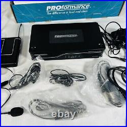 Digital Wireless Microphone System Dual Channel Lavier Headset PDW PROformance