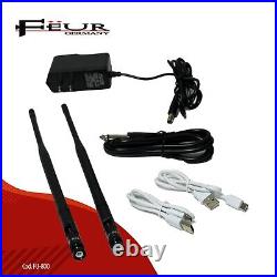 FEUR Professional 2 Channel UHF Wireless Microphone Cordless Handheld Mic System