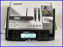 GLXD4 shure Vocal Dual Channel Wireless Microphone System UHF Handheld Cordless