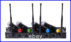 GTD 4x800 Channel UHF Diversity Wireless Handheld Microphone Mic System 787H