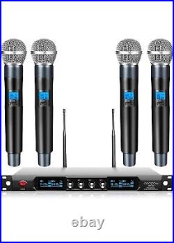 Innopow 4-Channel Wireless Microphone System 4 WM-400 Quad UHF open box