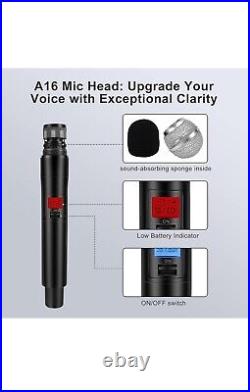 Innopow 4-Channel Wireless Microphone System 4 WM-400 Quad UHF open box