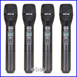 Kingdom V5 Wireless Mic System with 4 Handhelds Professional-Grade Sound Quality