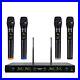 MELONARE UHF Wireless Microphone System, Quad-Channel Wireless Mic Set with 4 H