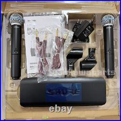 NEW SHURE BLX288 / Beta 58A with2 BETA58 Wireless Vocal System Microphones Express