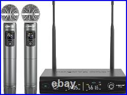 Phenyx Pro UHF Wireless Handheld Microphone System, Cordless Mic Set with Case