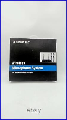 Phenyx Pro Wireless Microphone System, Metal Wireless Mic Set with Case(PTU-52-2H)