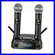 Professional Dual Dynamic Handheld UHF Wireless Microphone System, Magnetic