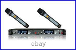 Professional Wireless Microphone System UHF Selectable Dual Frequency Wireless