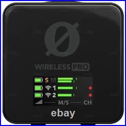 RODE WIRELESS PRO 2.4GHz Wireless Lavalier Microphone System 2Transmitter Mic