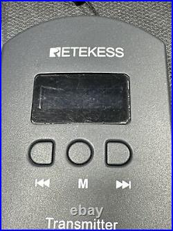 Retekess TT106 Wireless Microphone Tour Guide System Mic Transmitter 4 Receivers