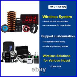 Retekess TT112 Wireless Microphone System Mic Transmitter 5 Receivers Tour Guide