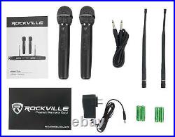 Rockville RWM23UA UHF Wireless Pro Rack Mount Dual Microphone System/20 Channel