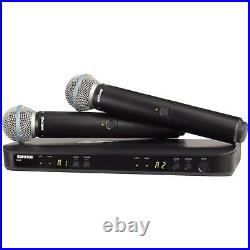 Shure BLX288/B58 BLX288 Dual BETA58 Mic Wireless Vocal Microphone System H10 Ba