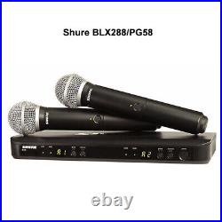 Shure BLX288/PG58 Handheld Wireless Microphone System Open Box with Box