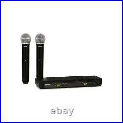 Shure BLX288/PG58 UHF Wireless Microphone System Handheld Vocal Mics withReceiver