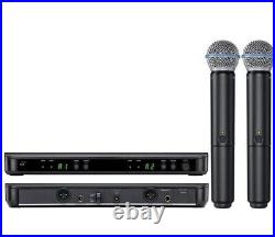 Shure BLX288/SM58 Dual Wireless Microphone System w 2x SM58 Vocal Mics H9 Band