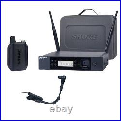 Shure GLXD14R+ Dual Band Wireless Microphone Rack System w Instrument Mic