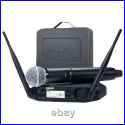 Shure GLXD24+ Dual Band Vocal Wireless Microphone System w SM58 Vocal Mic