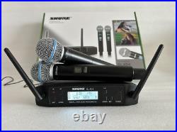UHF Handheld Mic Cordless GLXD4 Vocal Dual Channel Wireless Microphone System
