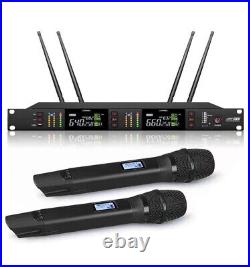 UHF True Diversity Dual Wireless Vocal Microphone System for Shure sm58 Wireless