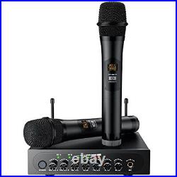 UHF Wireless Microphone System Professional Handheld Mic Dual Karaoke Microphon