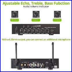 UHF Wireless Microphone System Wireless Microphone with Treble Echo Bass ï¼? B