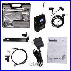 UHF Wireless Monitor Microphone System Wireless In-Ear Headset Bodypack Mic USA