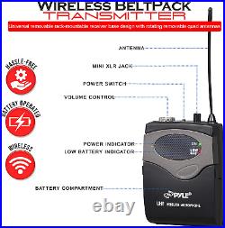 Usa 8 Ch UHF Wireless Microphone System & Rack Mountable Base 4 Handheld MICS 4