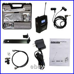 Wireless In-Ear Stereo Personal Monitor Mic System Bodypack Lavalier Microphone