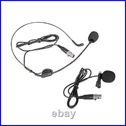 Wireless Microphone System 6 Channel UHF 3 Handheld 3 Headsets 3 Lavalier mic