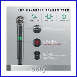 Wireless Microphone System, Phenyx Pro 4-Channel UHF Wireless Mic, Fixed Freq