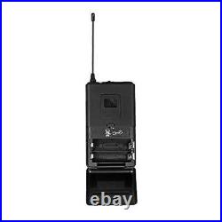 Wireless Microphone System Pro UHF 4 Channel 4 Lavalier Bodypacks 4 Lapel Mic