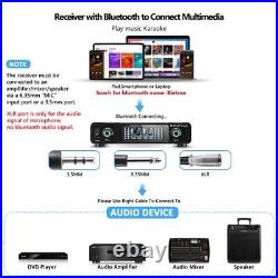 Wireless Microphone System Rechargeable, Bietrun Professional UHF Metal Cordle