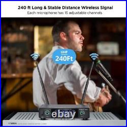 Wireless Microphone System Rechargeable, Professional Adults Singing Karaoke