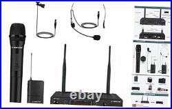 Wireless Microphone System, VHF Wireless Mic Set with Handheld