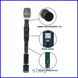 Wireless Microphones System Dynamic 2Channel Handheld Mic Karaoke UHF Microphone