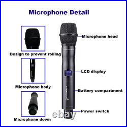 Wireless UHF Guitar Microphone System 1CH Handheld Mic For Musical Instrument DJ