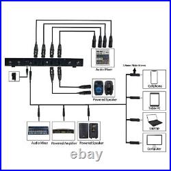 Wireless UHF Mic System Studio Handheld & Headset Lavalier Lapel KTV Microphones
