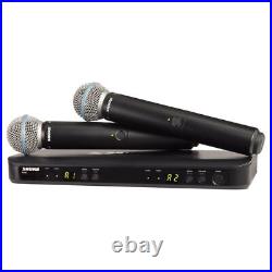 Wireless Vocal System SHUR BLX288 / Beta 58A with2 BETA58 Microphones Express US